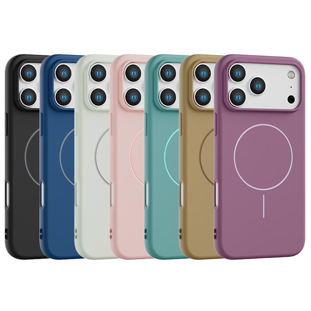 Magnetische matte TPU-Handyhülle für MagSafe iPhone Air 17 17E 16 15 Plus 14 13 12 11 Pro Max X XS XR 16E Anti-Fall stoßfest schlanke Passform Schutzhülle