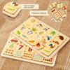 Kids Number Animal Cognitive Matching Puzzle Montessori Concentration Memory Training Wooden Educational Toys for Children