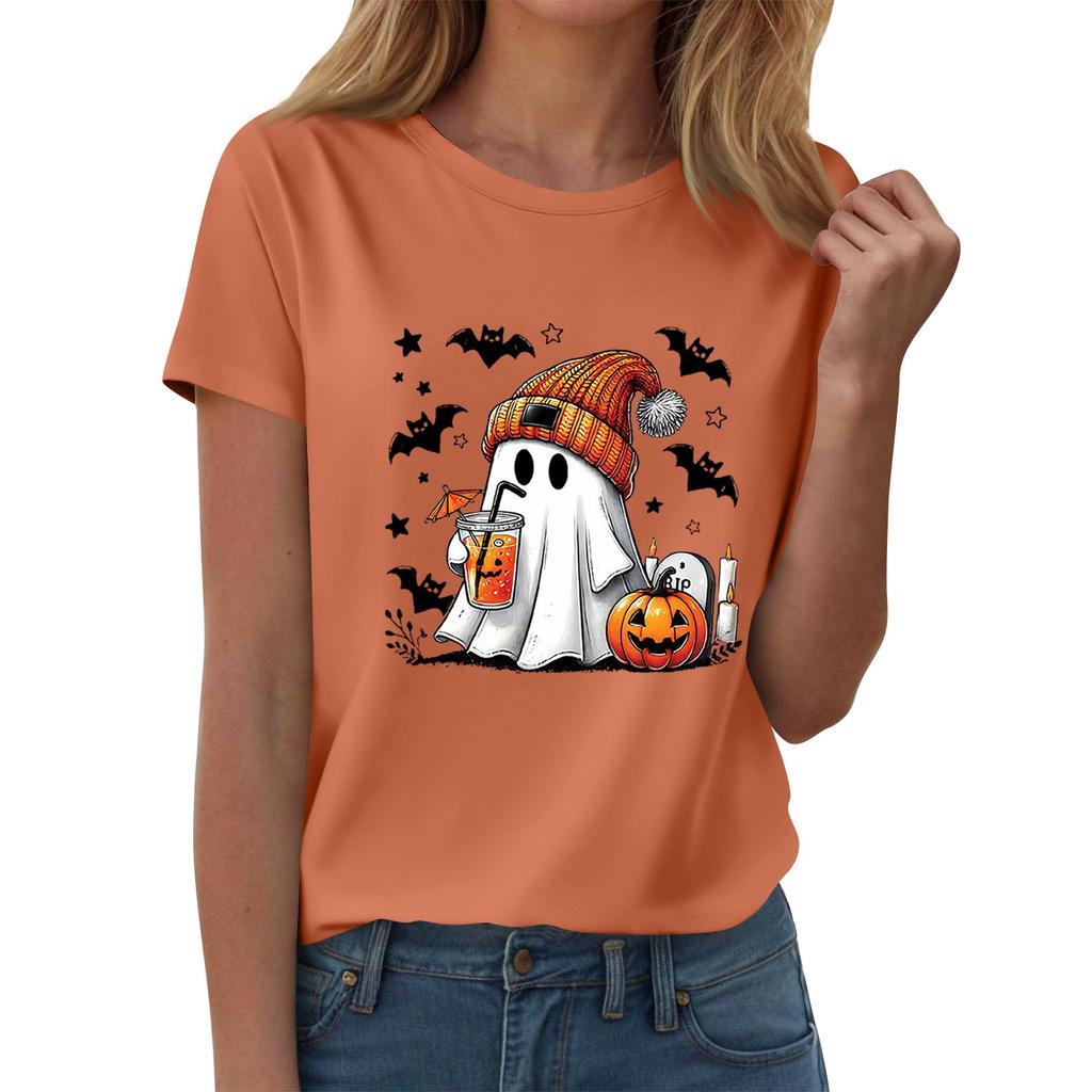 Women's T-shirts, Women's Short-sleeved Tops, Summer Fashion Round Neck Casual Stylish Shirts, Tunic Tops