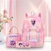3 Peças/conjunto Mochila Fofa Estampada de Anime Kpop Bolsa de Viagem de Grande Capacidade para Adolescente Menina Menino Mochila Escolar Presente para Criança Rucksack
