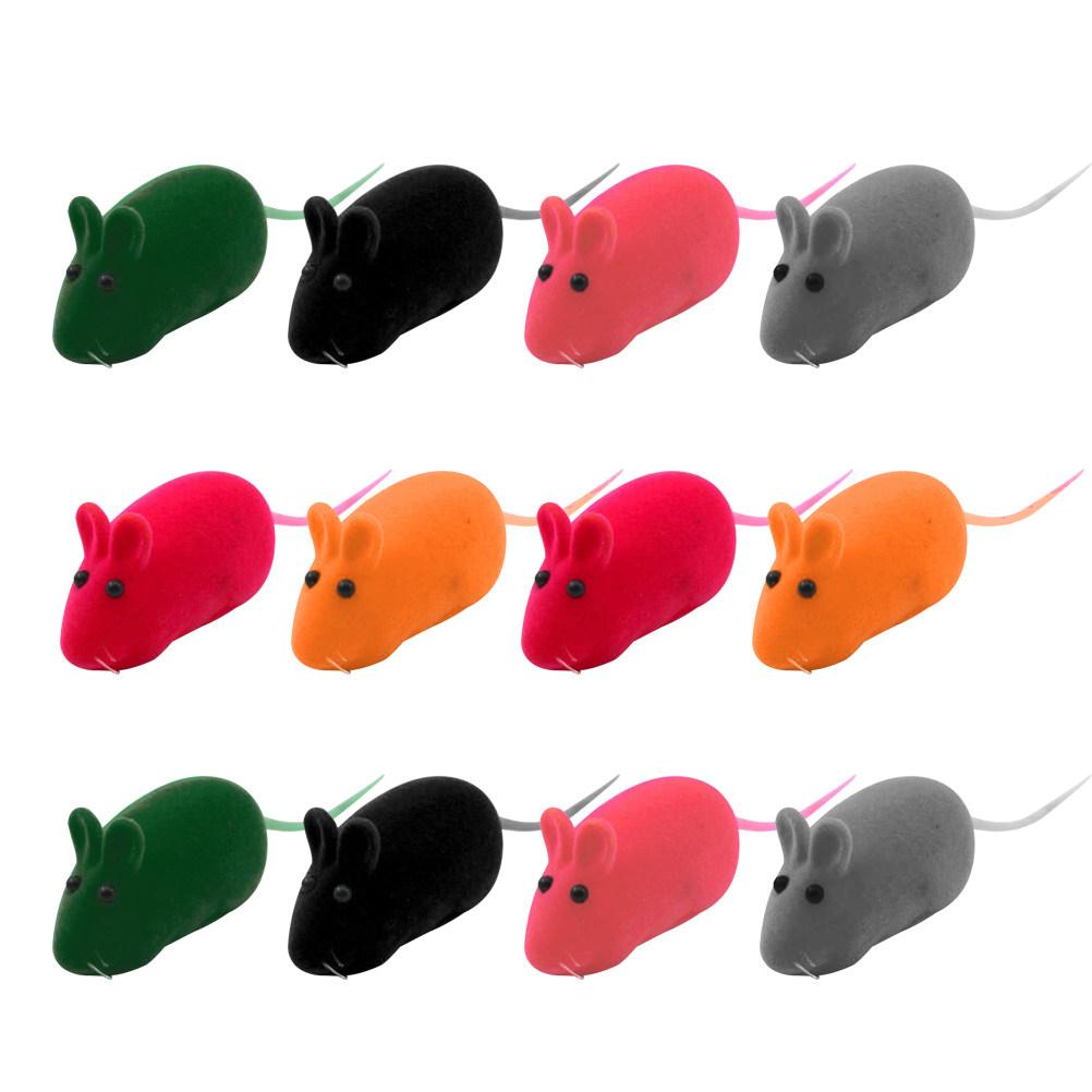10Pcs Cartoonish Rodent for Pets Stimulates Curiosity Flashy Tones Keeps Cat Dog Busy Prevents Furniture Damage cat toys