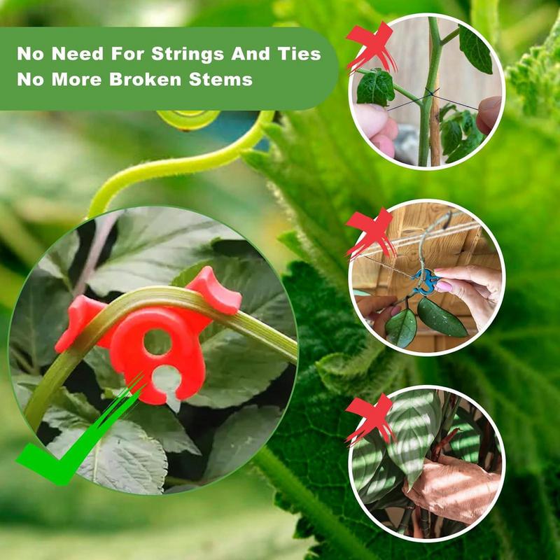 Plant Training Clips 40Pcs/set Flexible Reuseable Plants Flower Training Bender For Garden Flowers Fruits Planting