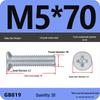 GB819 Zinc-Plated Carbon Steel Phillips Countersunk Screws: M2-M10