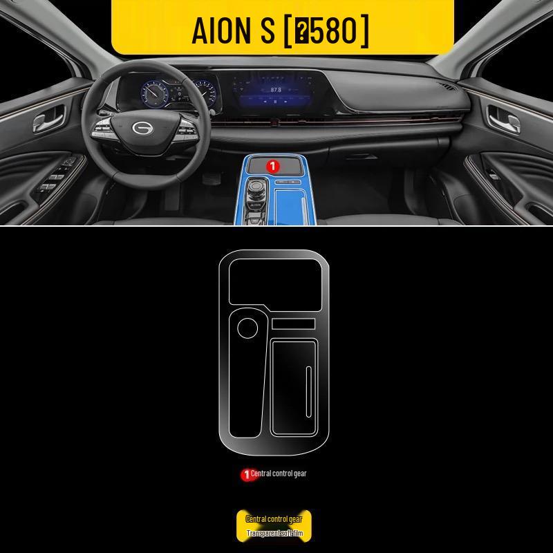 Transparent TPU Interior Film for 2021-2025 GAC Aion V Plus Console and Door Panels