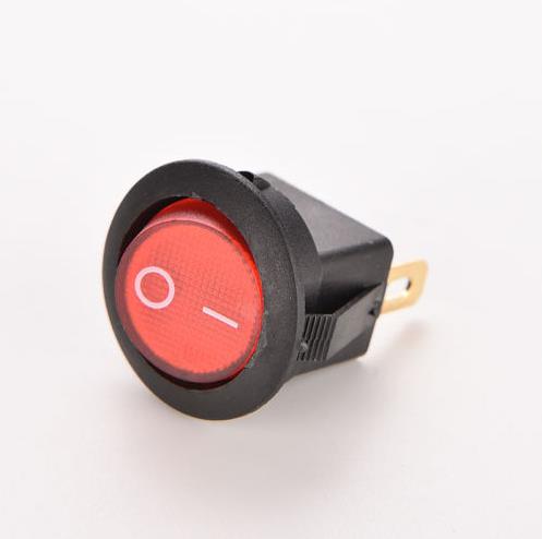 

12V 16A Car Boat Rocker Switch ON/OFF SPST LED Lamp Dash Light Dot Round Rocker Spst Toggle красный
