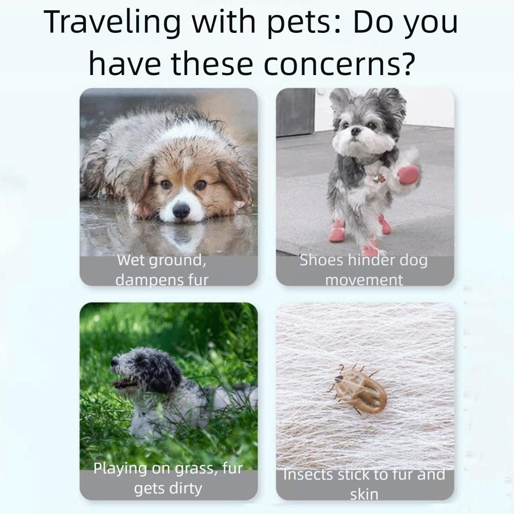 Full Leg Protection Reflective Stripe Pet Pants Adjustable Dog Jumpsuit Shoes Walking