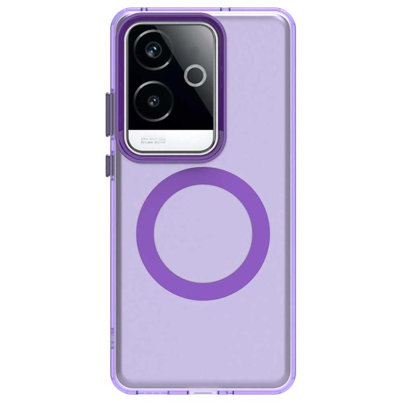 Transparent Case For Realme GT 6 China Case Realme GT6 Magnetic Adsorption Wireless Charge Back Cover For Realme GT 6 China Case