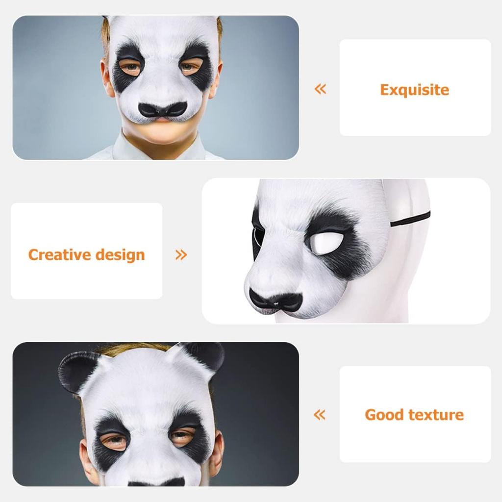 Halloween Animal Masks Masquerade Panda Halloween Cosplay Masks Carnival Party Masks Panda Masks Costume