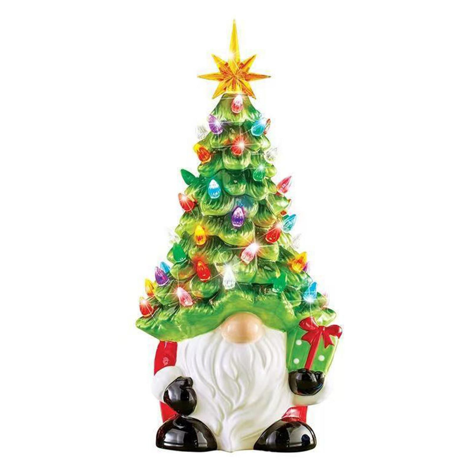 

Lights Up Gnome Tree Battery-operated For Flexible Placement For Office Desk Accents