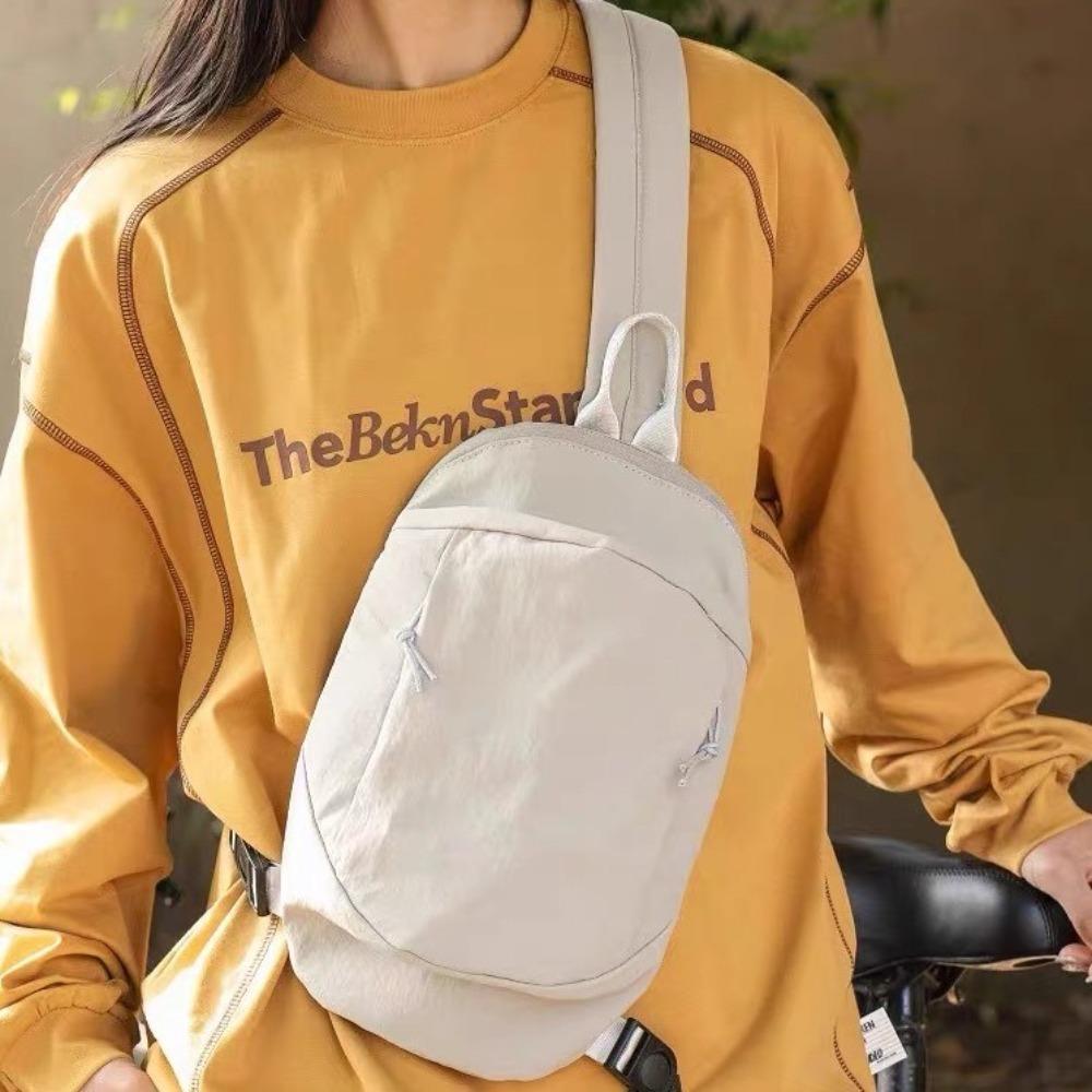 Multifunctional Men's Chest Bag Large Capacity Sports Crossbody Bag Nylon Shoulder Bag  Male