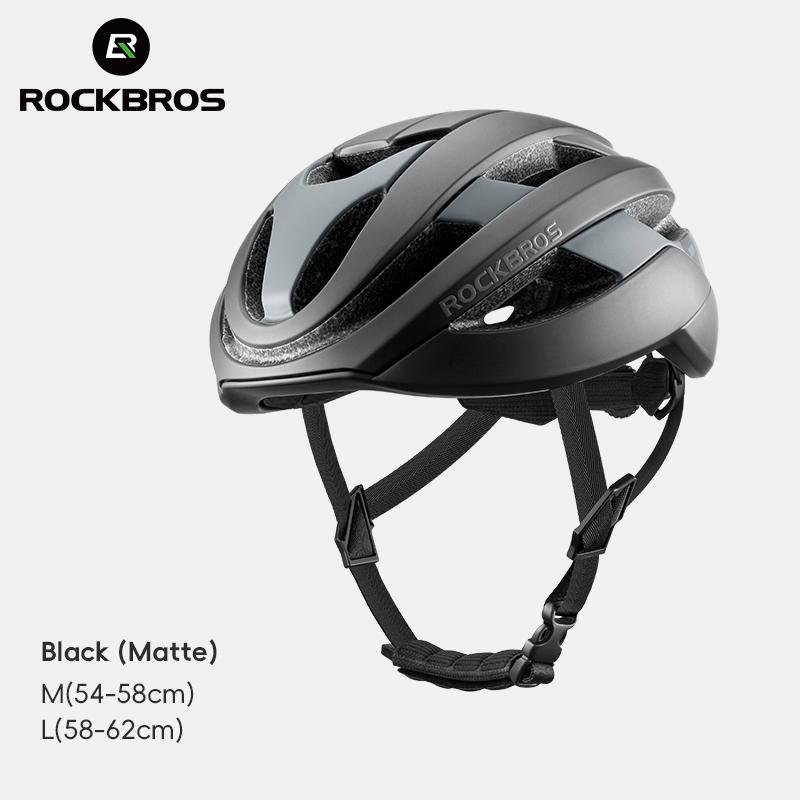 ROCKBROS Fahrradhelm Ultraleicht Radfahren Sicherheit Straße Berg Fahrradhelm Verstellbar Integral geformt Outdoor Straßenhelm