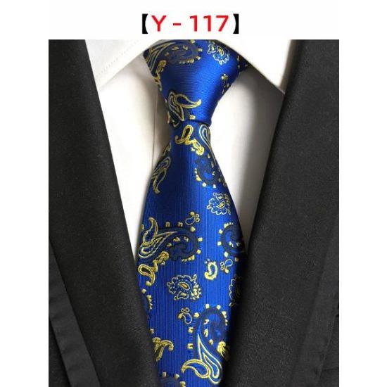 8Cm Polyester Herrenkrawatte Cashew Blumenanzug Krawatte