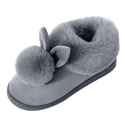 Winter Slippers Women Furry Warm Female Slipper Indoor Home Shoes Casual Ladies Soft Comfort Shoes Woman Furry Rabbit Ears Plush