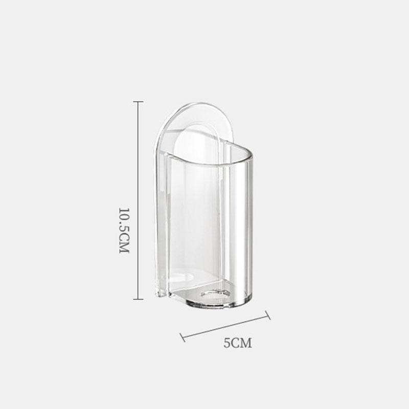 Non Perforated Toothbrush Holder Electric Toothbrush Base Space Saving Wall Mounted Toothbrush Holder Bathroom Storage Accessory