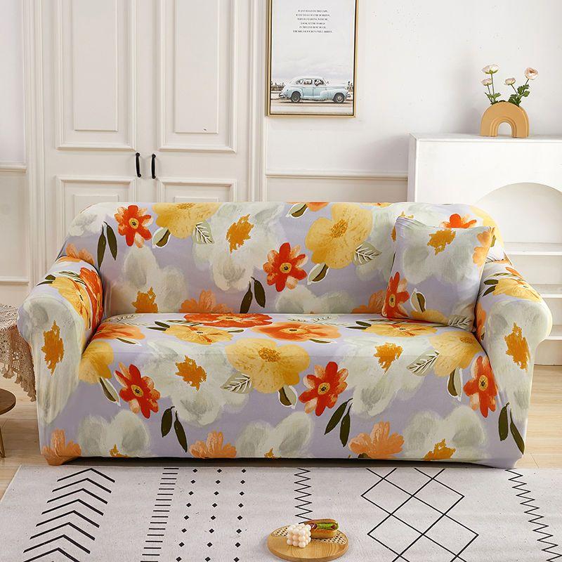 

Эластичный чехол для дивана с цветочным принтом, эластичные чехлы для защиты мебели, чехлы для диванов, чехлы для диванов на 1/2/3/4 места для гостиной 90-140cm