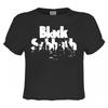 Womens/Ladies Crowd Black Sabbath Crop Top