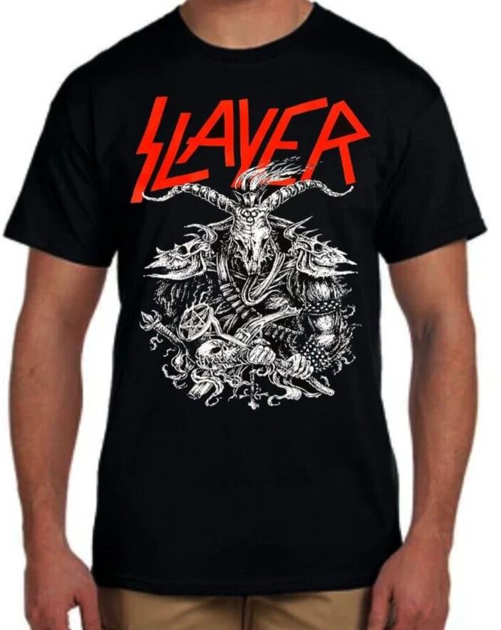 SLAYER Warrior Heavy Metal Band Men s Black T-Shirt XL