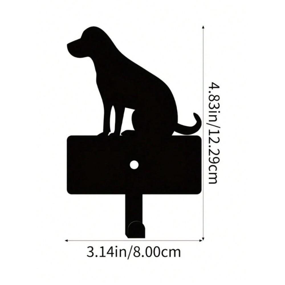 

Black Metal Puppy Wall Hooks, Cute Dog Design for Living Room & Bedroom Entryway TY3553 чёрный