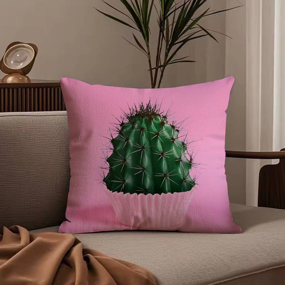 Tropical Plant Fruits Pillow Case Anti-dustmite Pillowcase Invisible zipper silky short plush Sofa cushion cover