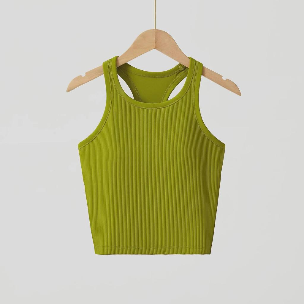 Women's Original Ebb Yoga Vest: I-Shaped Quick-Dry Sportswear with Chest Pad for Running and Fitness