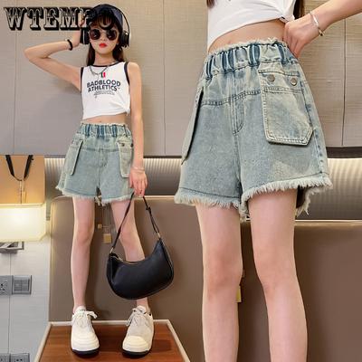 Girls' Shorts Summer Clothes Casual Loose and Stylish Jeans Children's Summer Outdoor Versatile Thin Pants