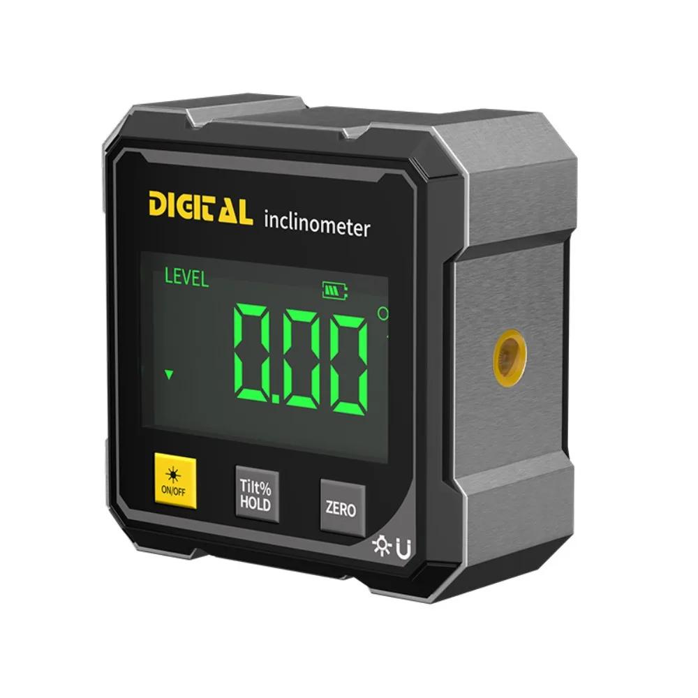 Four Sided Display Angle Gauge Digital Display Accurate Angle Gauge Compact Quick Measurement Tilt Angle Box чёрный