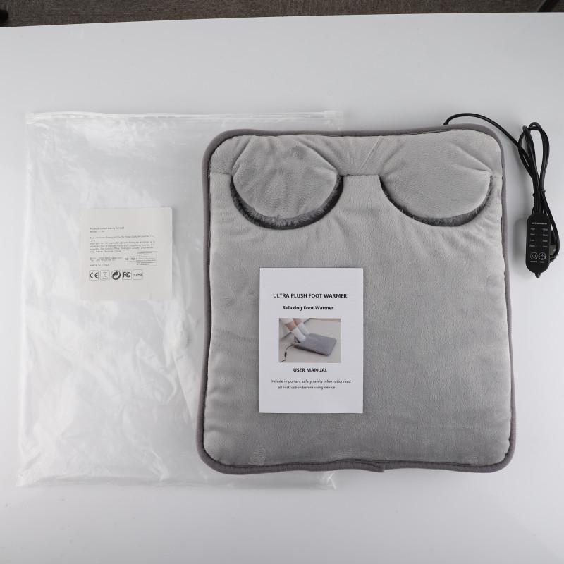 Multi-functional Electric Heating Pad: Foot, Hand, and Belly Warmer with 4-Level Temperature and Timing Control
