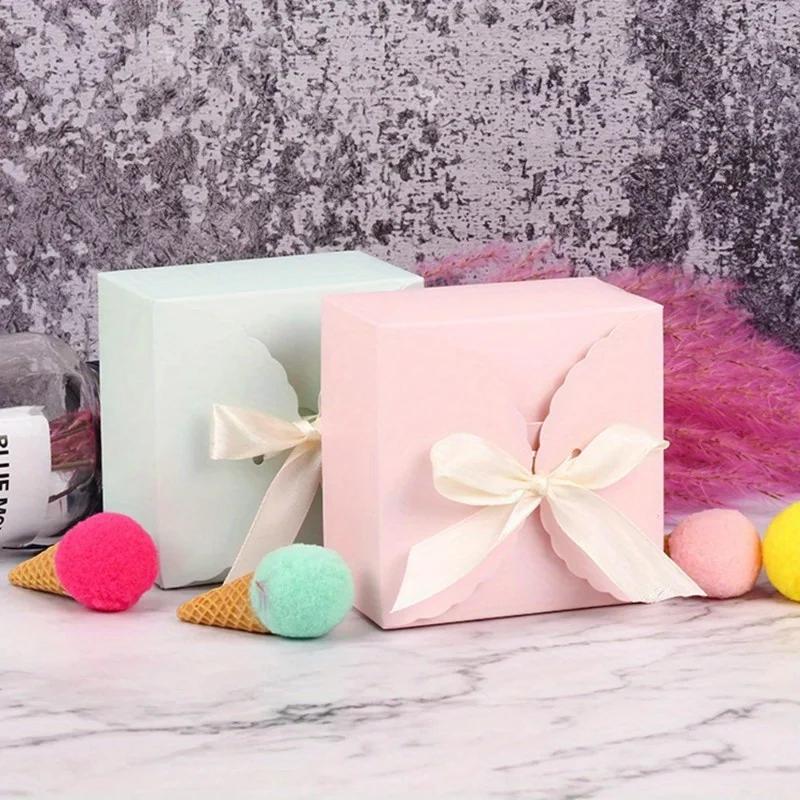 10 Pcs Easter Gift Box Rabbit Easter Eggs Candy Boxes DIY House Packing Biscuit Bags Happy Easter Party Decoration Paper Box.