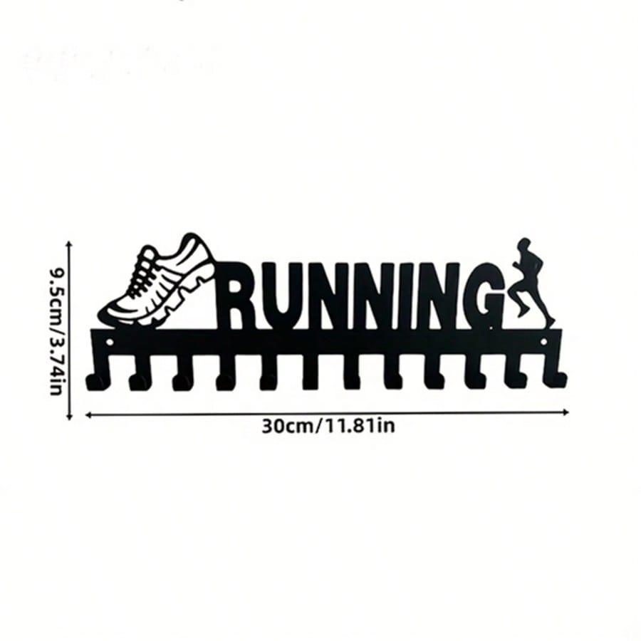 Металлический настенный крючок для бега для подвешивания спортивного искусства, пальто, шляп, рюкзаков