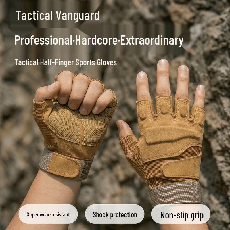 Men s Tactical Anti-Slip Half-Finger Training Gloves