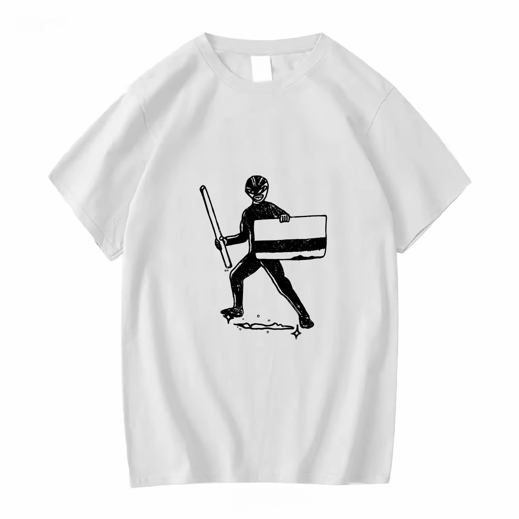 

2025 New Essential Cotton Unisex T-Shirt Fashion Printing Soft Breathable Crew Neck Fashion Men s and Women s T-Shirts One Piece S