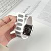 Oval Design Magnetic Strap for Apple Watch Series 11 10 42mm / 9 8 7 41mm / SE3 SE2 SE 6 5 4 40mm / 3 2 1 38mm Silicone Watch Band Dual Color