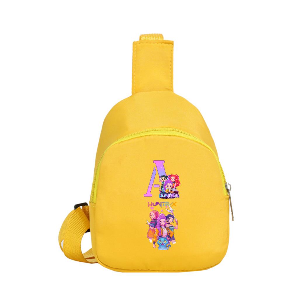 Anime Cartoon K-Pop Demon Hunters Printed Shoulder Bag Crossbody Bag Kawaii Portable Compact Storage Bag Crossbody Pouch Kid Birthday Gift