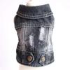 Pet Cake Ruffle Dress  Cute Lightweight Dog Vest Bichon Teddy Small Dog Clothes Solid Dog Denim Jacket Pet Jean Coat