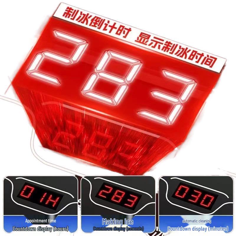 Compact 15kg Automatic Ice Maker for Dorms & Outdoor Use - Energy Efficient