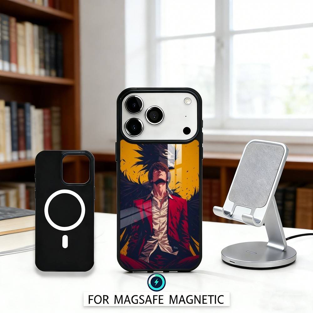 D-Death N-Note Anime Phone Case For iPhone 17,16,15,14,13,12,Pro,Max For Magsafe Magnetic Wireless Charging