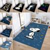 Rug with a Snoopy cartoon print, non-slip and stain-resistant, perfect for home decoration and as a gift for friends and family.