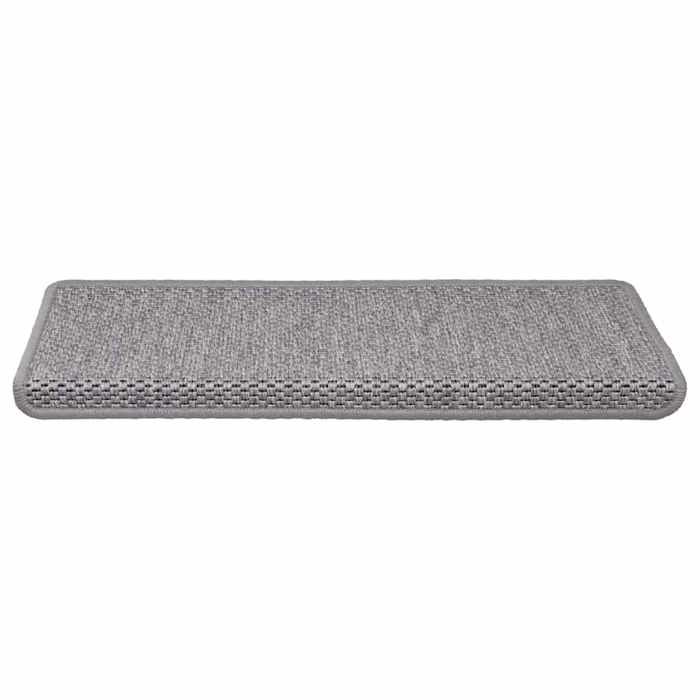 VidaXL Self-adhesive Stair Mats 30 Pcs 65x21x4 Cm Silver, Tread, Stair Tread Mat, 3365883