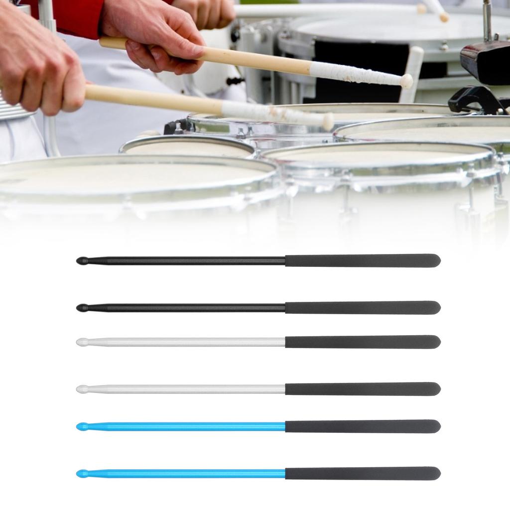 1 Paar Professionelle Drumsticks Solide Kraftverstärkung Rutschfester Griff Aluminiumlegierung 5A Drumsticks