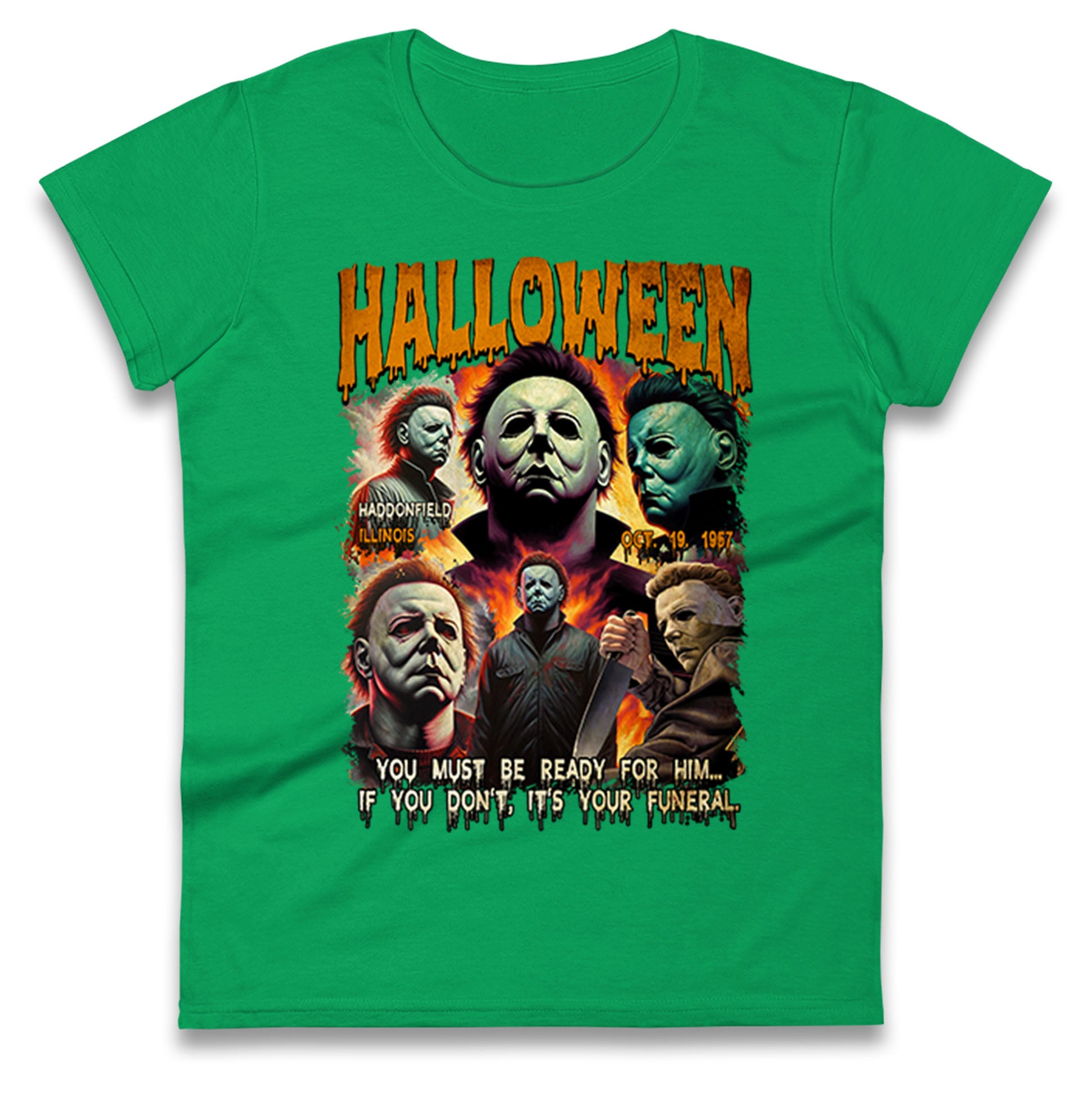 Michael Myers Horror Halloween Bootleg Womens T Shirt Mens Tops Tees Unisex 3XL