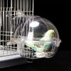 Parrot Bath 3 in 1 Hanging Birds Bath Transparent Parrot House Birdcage Bathing Box for Lovebirds Finches Parakeets