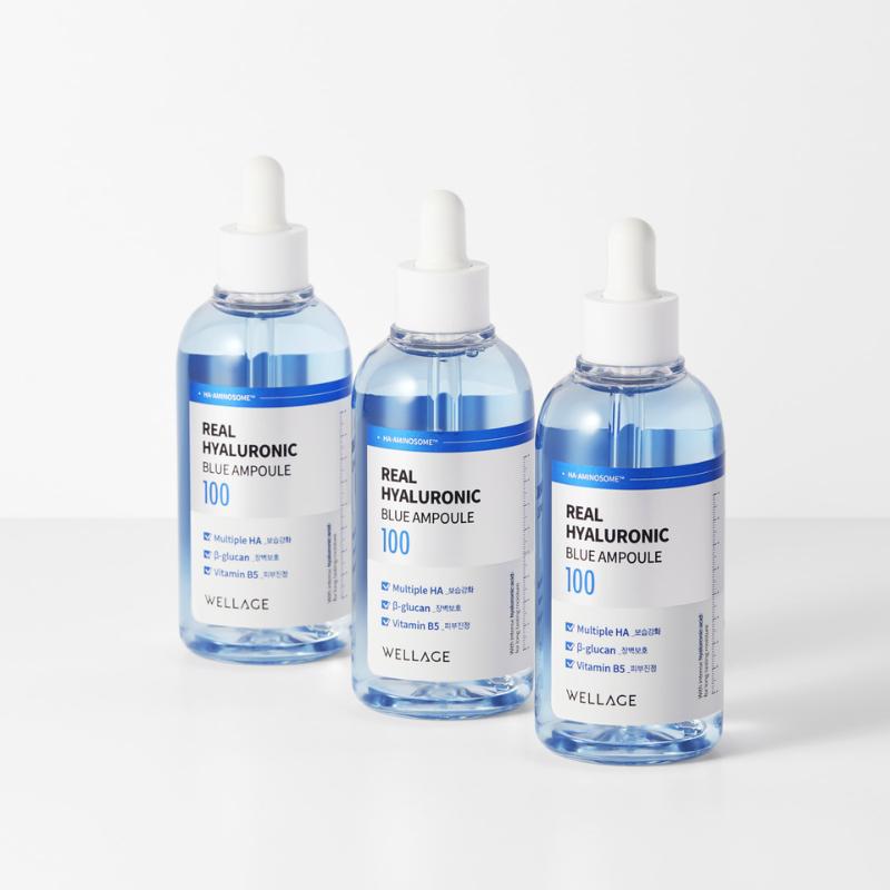 [WELLAGE] Real Hyaluronic Blue Ampoule 100ml / 3.38 fl oz