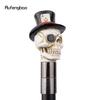 White Resin Skull Head Walking Cane Fashion Decorative Steel Walking Stick Gentleman Elegant Cosplay Cane Knob Crosier 94cm