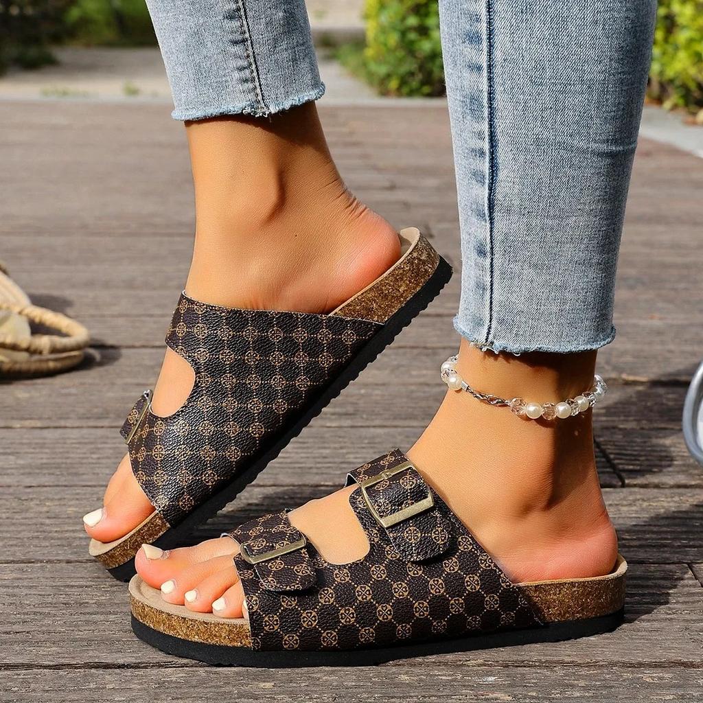 Fashion Women's Fashion Slippers Waterproof Non-Slip Thick Sole Wear-Resistant Thick Sole Wear-Resistant Soft Sole Comfortable Sandals