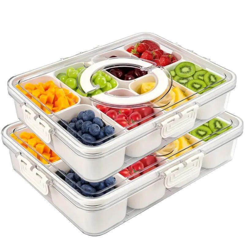 Portable Picnic Fresh-Keeping Fruit and Sauce Container