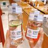 INS Style 401-500ml Sport Drink Bottle Leakproof Color-changing Juice Lemon Bottle Transparent Drinking Cup for Student Kids