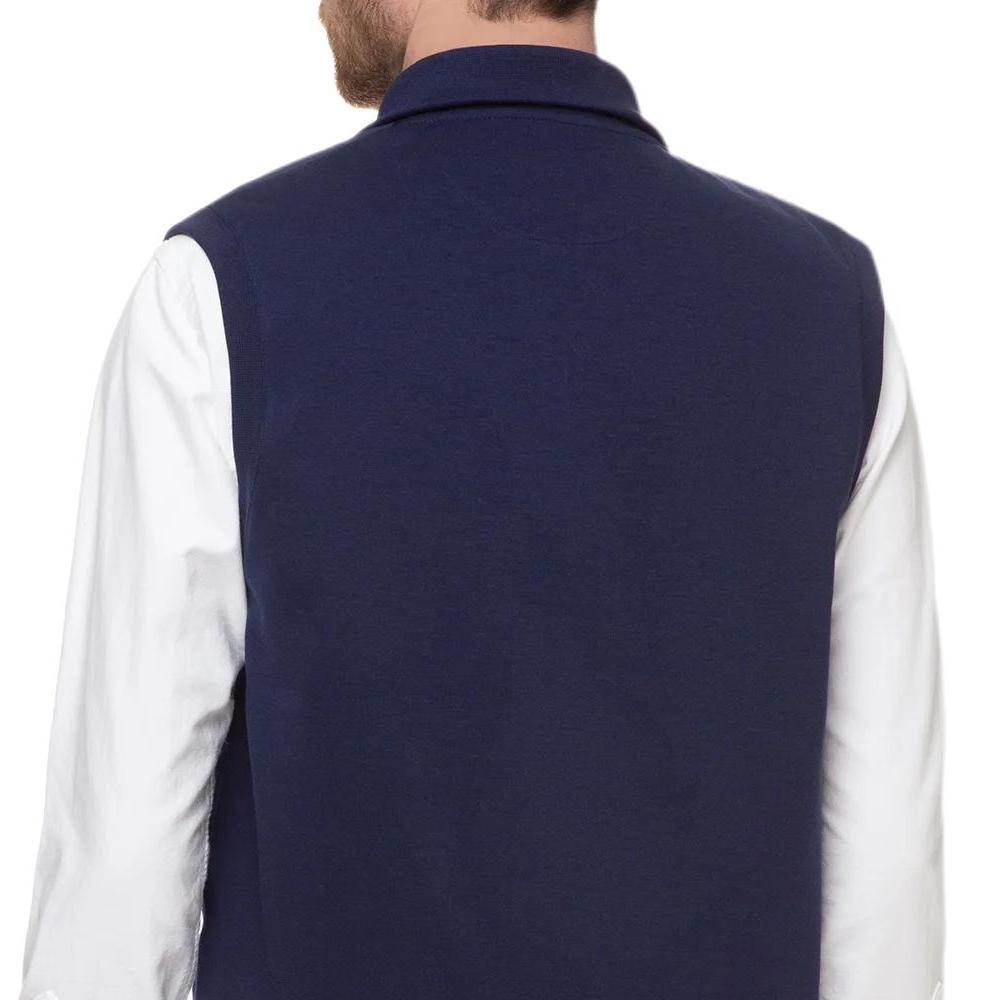 Polo Ralph Lauren Small Pony Logo Embroidered Stand Collar Knitted Spliced Down Vest Men Vest 710779987-001