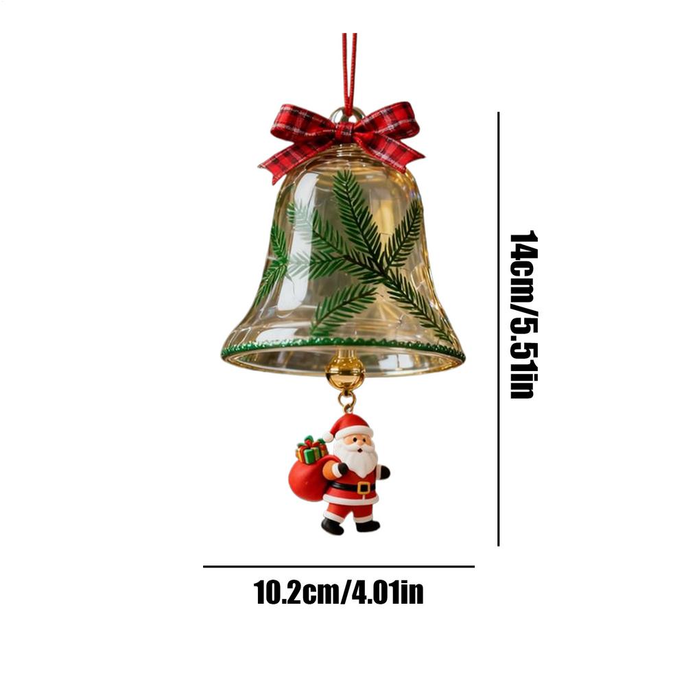 Christmas Bell Ornaments Reindeer Santa Home Decor Gold Bells For Christmas Decorations For Tree Wall Door Fireplace Garland Car