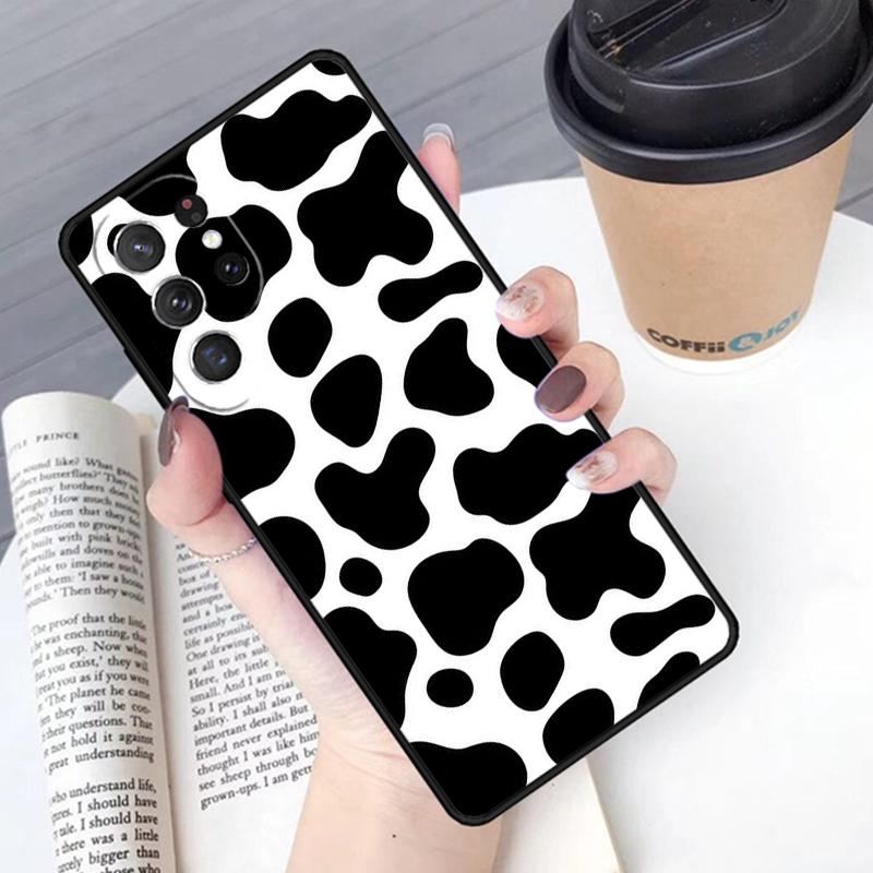 Dairy Cattle Cow Speckle phone case Cover For Samsung Galaxy S24 S25 Ultra S21 S22 Ultra S10E Note 10 Plus Note 20 FE S23