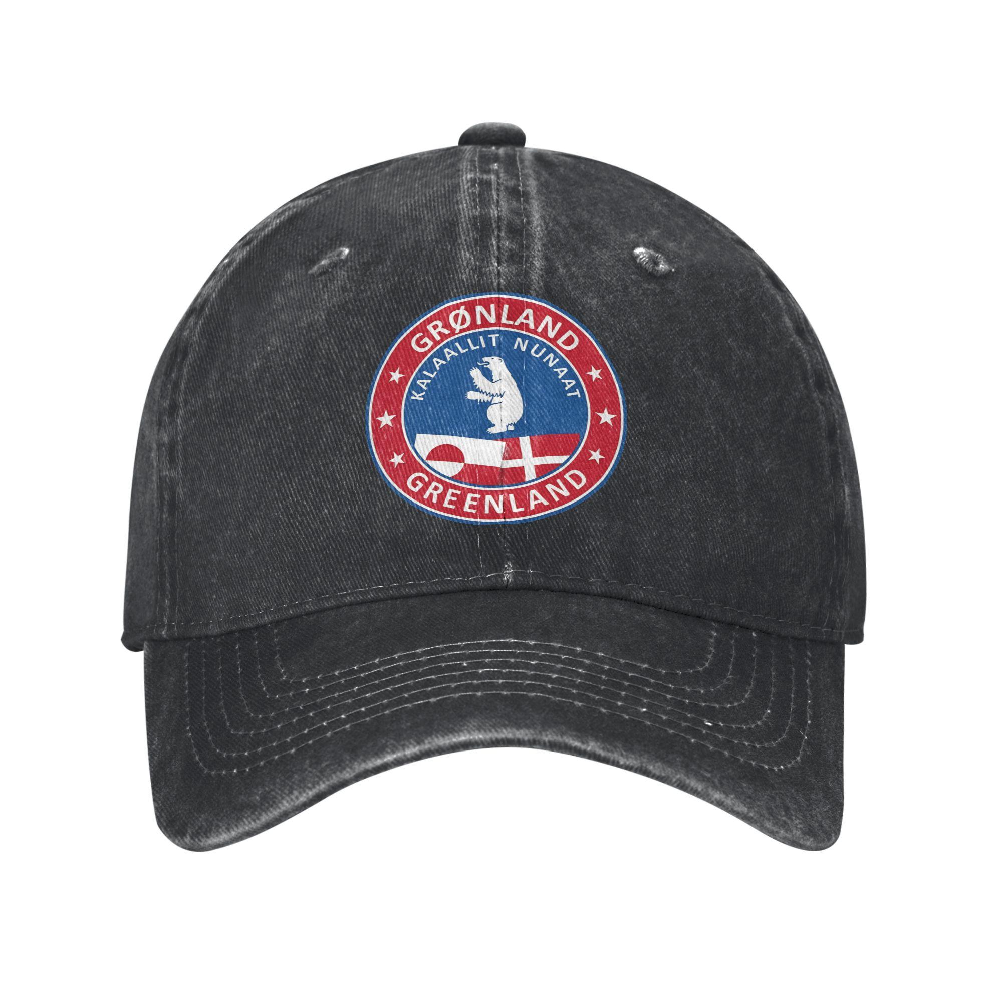 Men Women Hands Off Greenland Is Not For Sale MGGA Print Hat Classic Distressed Cotton  Baseball Cap Adjustable One Size